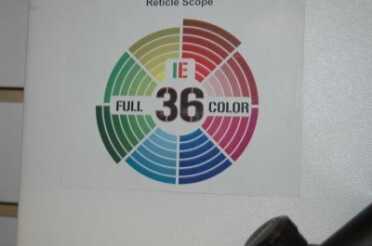 The new color scheme for UTG Leapers illuminated reticles allows for 36 different color shades.