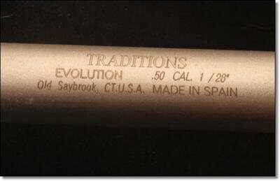 Traditons Evolution Bolt Action Inline Muzzleloader