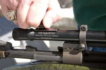 CRW_8586 The Malcom Hi-Lux/Leatherwood scope is a high-quality steel optic fully adjustable for windage and elevation.