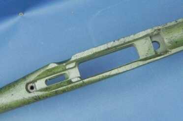 DSCN9994a While not nearly as tight a fit as a custom bedding job, the inletting for the action is really good.