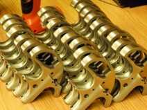 Bond Arms Derringer - Range Report & Factory Tour Frames at the assembly station.