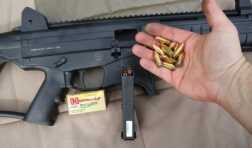 If you plan to shoot at long distances, the 147 grain Hornady Critical Defense is the best for punch.