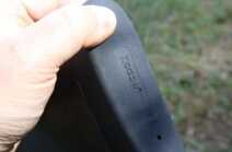 The Hogue buttpad, plus the almost 7lbs in empty weight, make this rifle very easy to shoot in .308. 