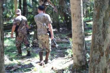 AK-47 Hog Blaster - The Ultimate Counter Insurgency Weapon This is about as open as it gets in these southern hammocks. A good sling, one that keeps a rifle out of your way, is a plus. Yet you have to be able to get on the trigger with little warning.