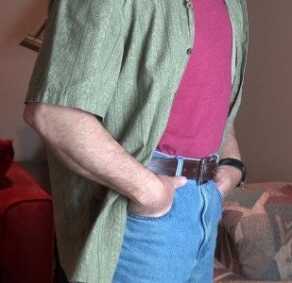 ..or with casual clothing as well. The secret is getting a good holster.