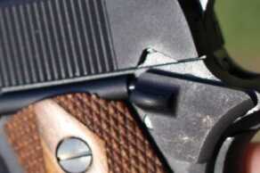 The safety on the 1911-22 is easy to manipulate. If you’re used to dropping the safety on a 1911, you may fumble with the reduced size, at first. Like anything, though, it becomes habitual quickly. 