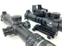 What's the right answer? Fixed magnification, red dot or variable zoom scope? Or maybe a combination like the Burris AR-332 and FastFire 3 on the right?