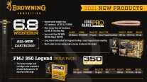 Browning's Ammo for 2021 Shows Off New 6.8 Western Cartridge