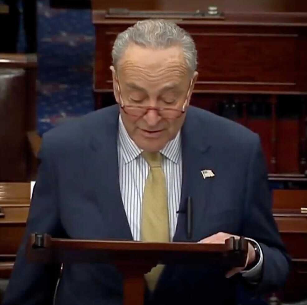 Schumer's gun ban put on the Senate floor.