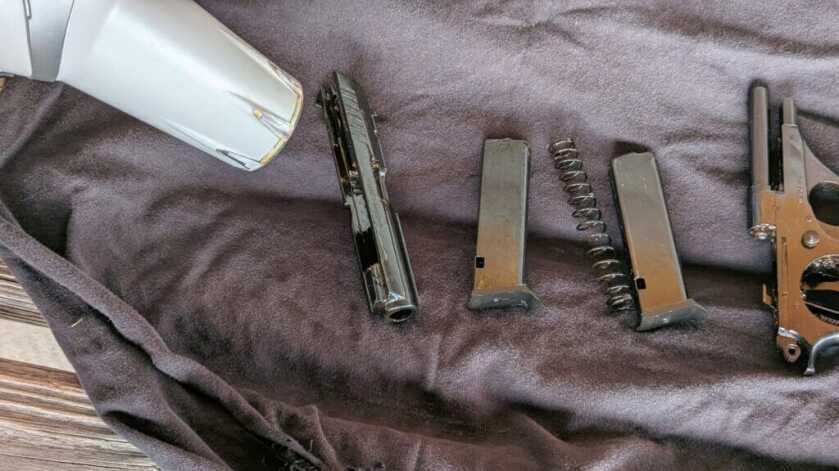 applying heat to melt cosmoline