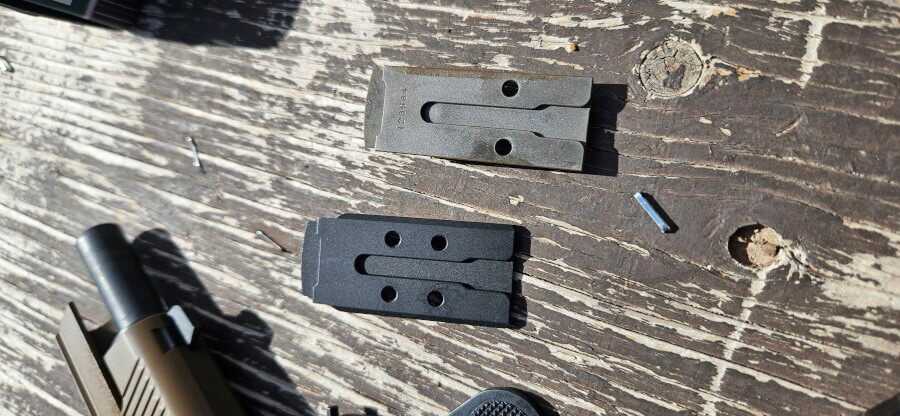 Underside of AOS mounting plate.