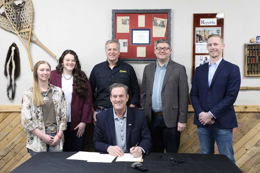Gov. Rhoden at the bill signing.