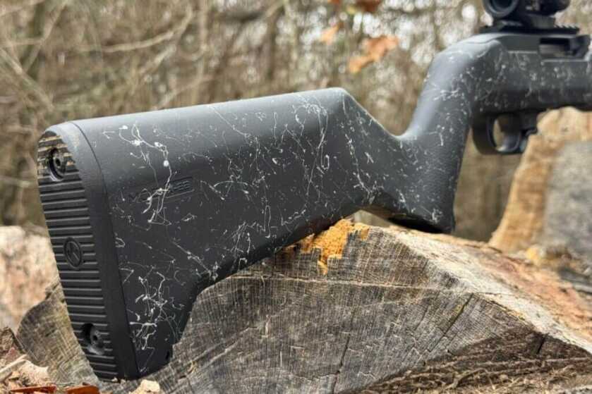 butt-stock of a rifle