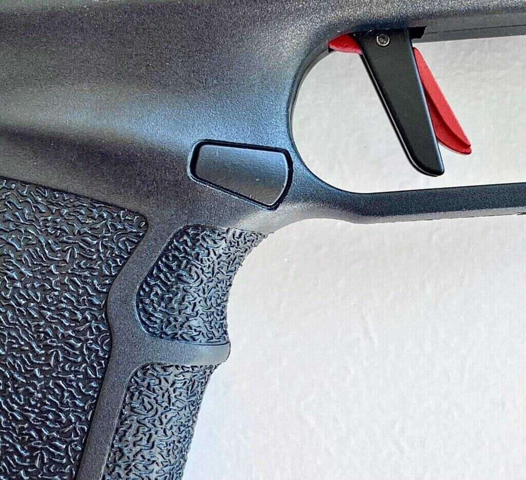 undercut for stability on pistol