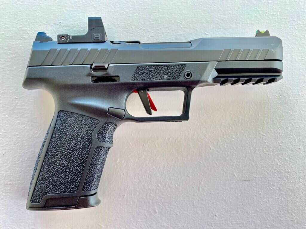 carbon steel slide and poly framed barrel pistol from SDS Arms