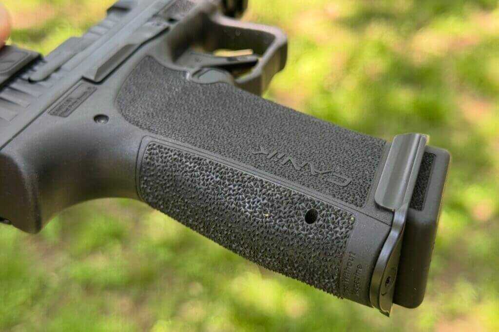 Pistol grip for the CANiK METE MC9 Prime 