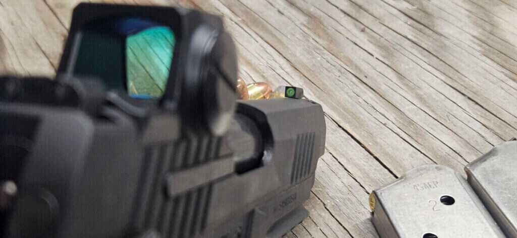 View of the 1911-XCarry Night Sights