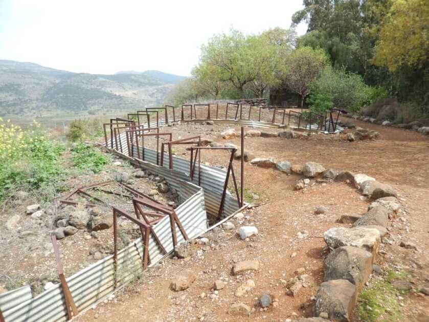 Israeli fighting positions overlooking the Bekaa Valley