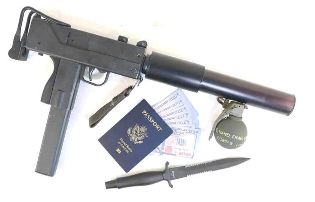 a passpopassport and some banned weapons. Larry Flynt