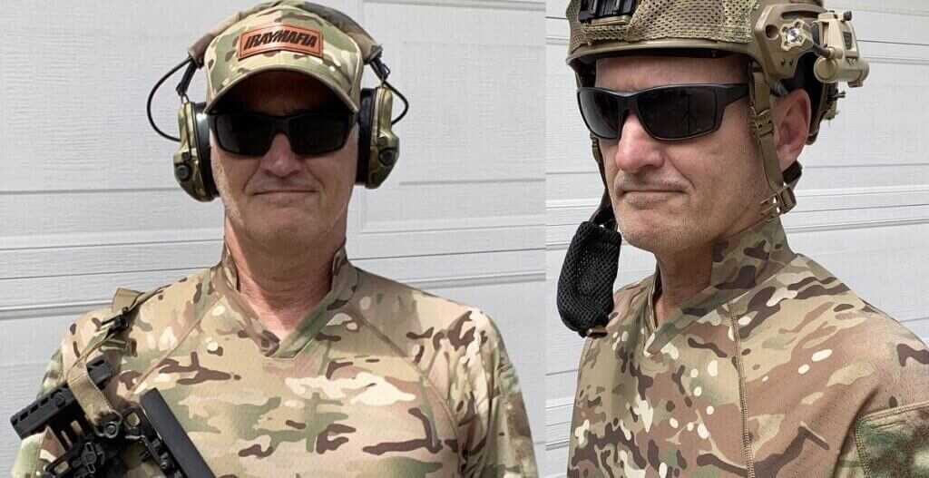 up c,lose of man in multicam