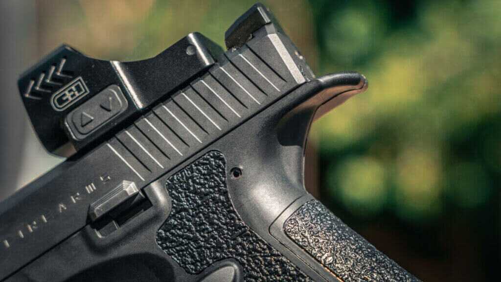 Archon Type B Gen 2 beavertail allowing a high grip for better recoil control and faster sight return.”