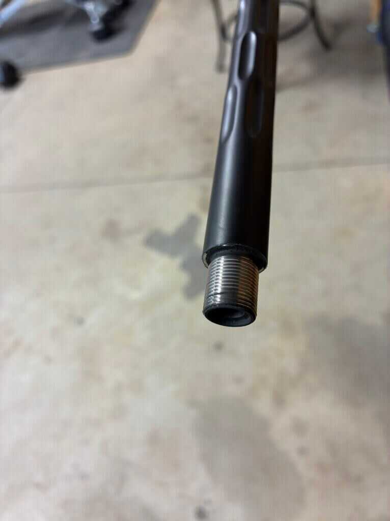 Weatherby 307 Range XP 1/2x28 muzzle threads with suppressor adapter