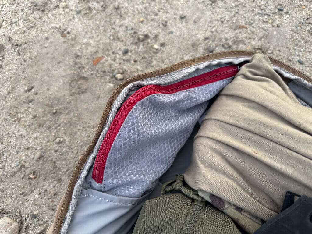 Vertx Siege 25L Tactical Backpack extra internal storage layout