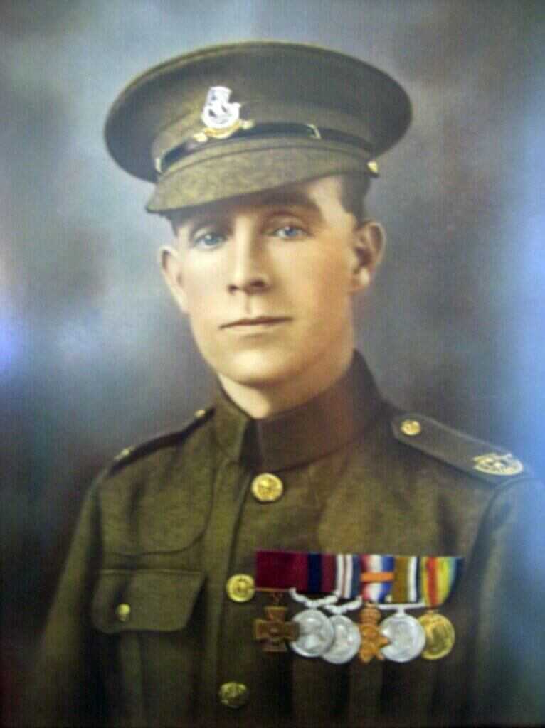 Private Henry Tandey in WW1 uniform, British Green Howards hero awarded the Victoria Cross