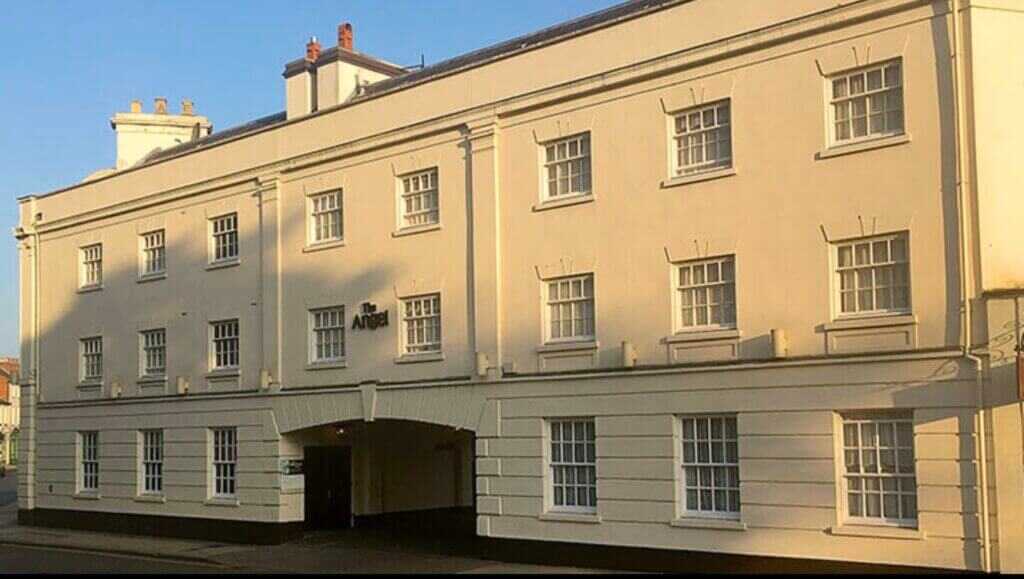 Angel Hotel on Regent Street in Leamington, birthplace of Henry Tandey in Warwickshire