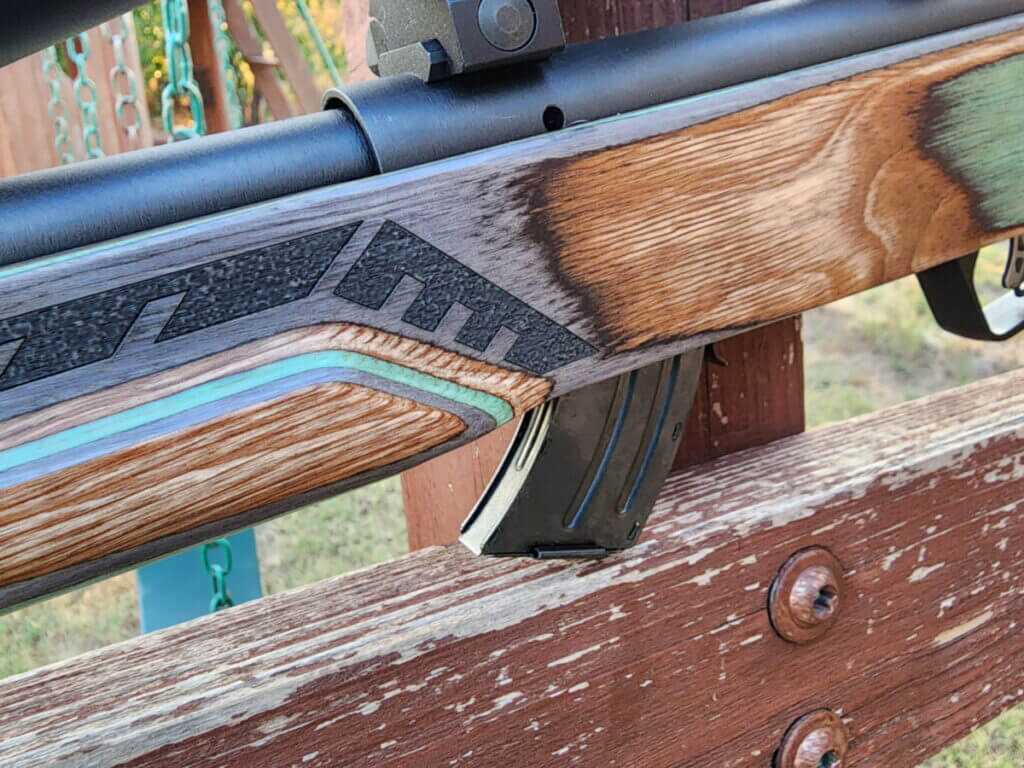 Savage Mark II Minimalist 21 Sharp detachable 10 round magazine closeup