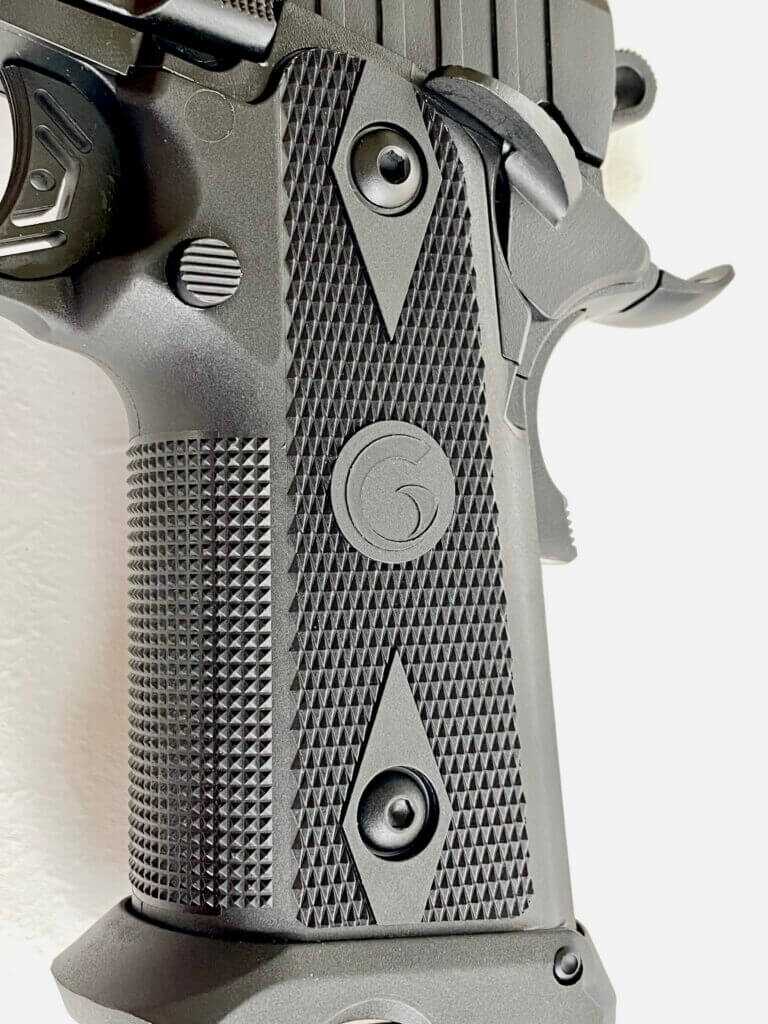 Witness 2311 BRAT highly textured grip panels and flared magwell detail