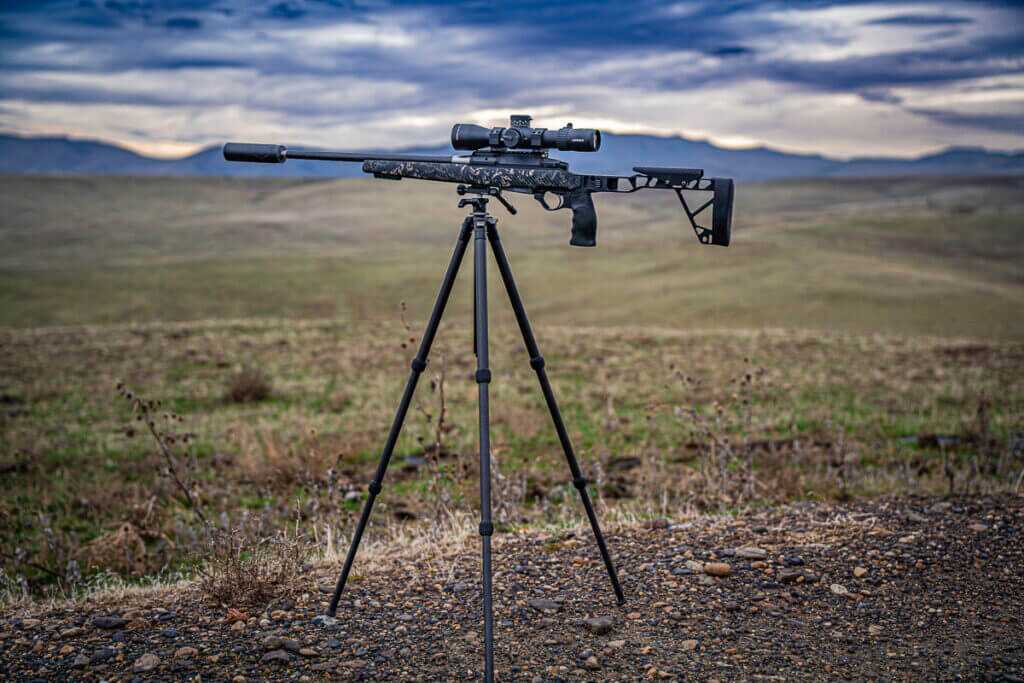 Ridge Warden ball head locked into smooth pan and tilt mode for spotting scope or binos