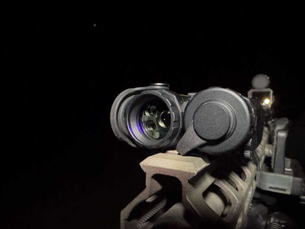 Holosun IRIS-GR3 co-aligned green laser with IR illuminator and IR laser for easy daytime zero