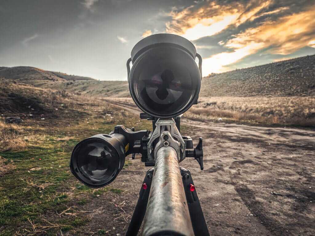 Armasight CO-LR with Watchman IR illuminator mounted side by side on Picatinny rail