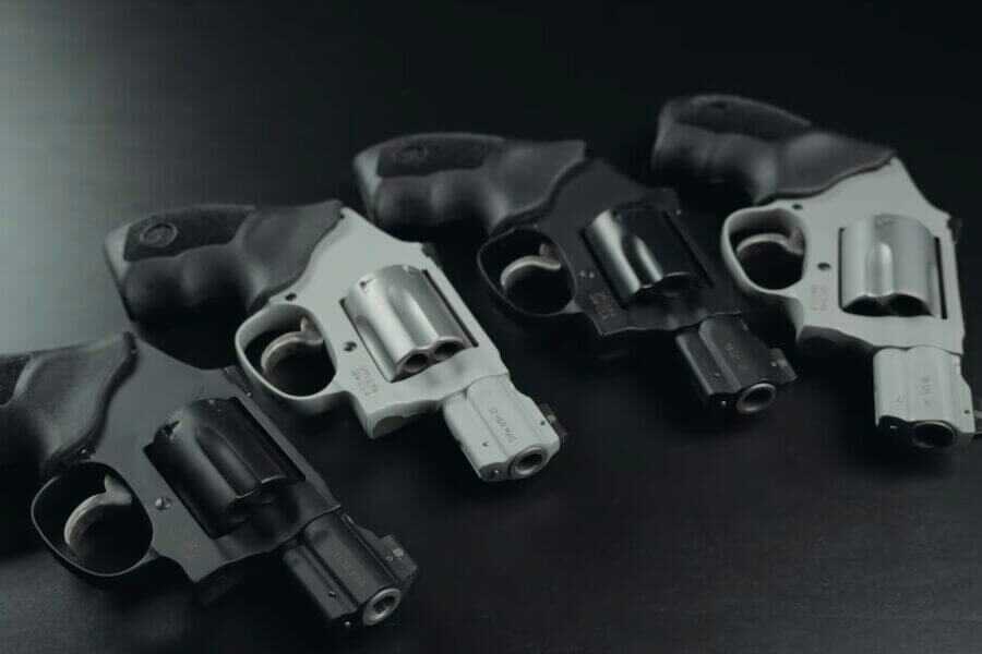 Four new S&W revolvers.