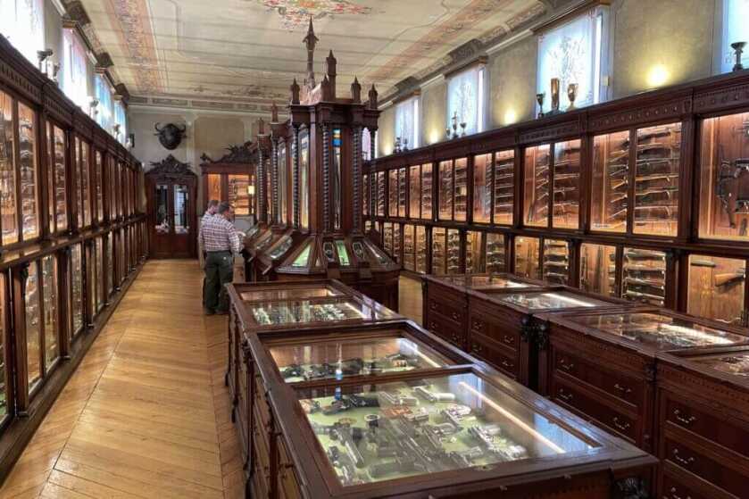 Beretta museum gun library with 3000 firearms in Gardone Val Trompia Italy