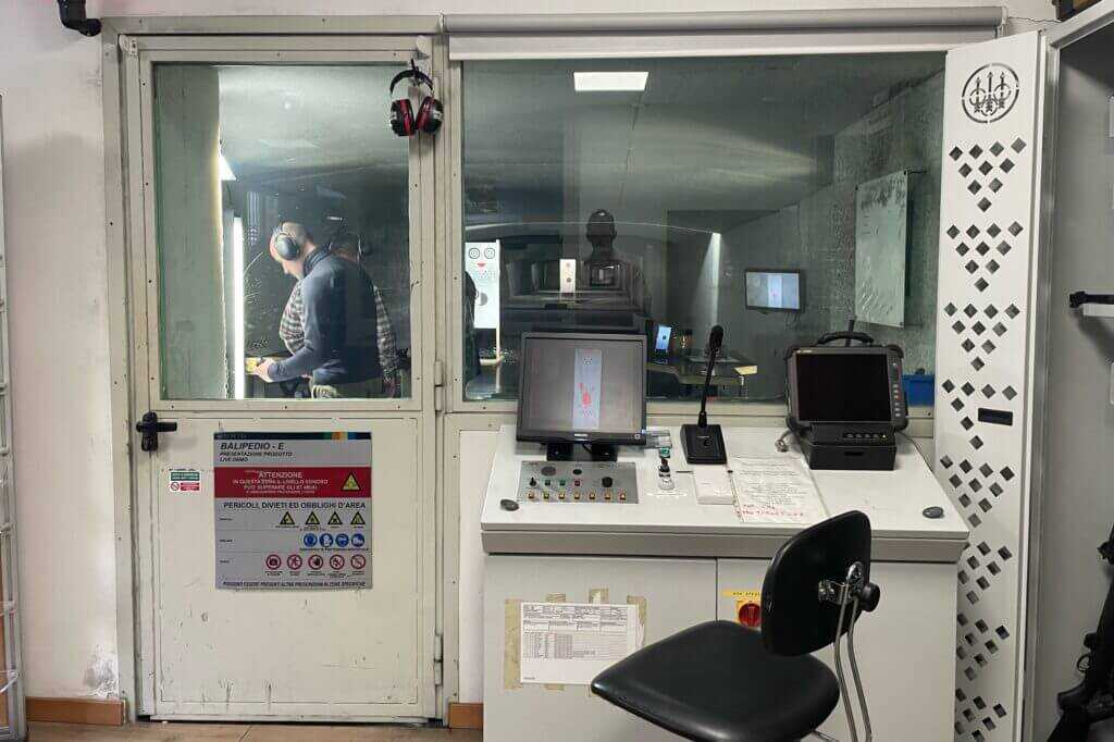 Beretta underground range two hundred meter tunnel used for ballistic testing