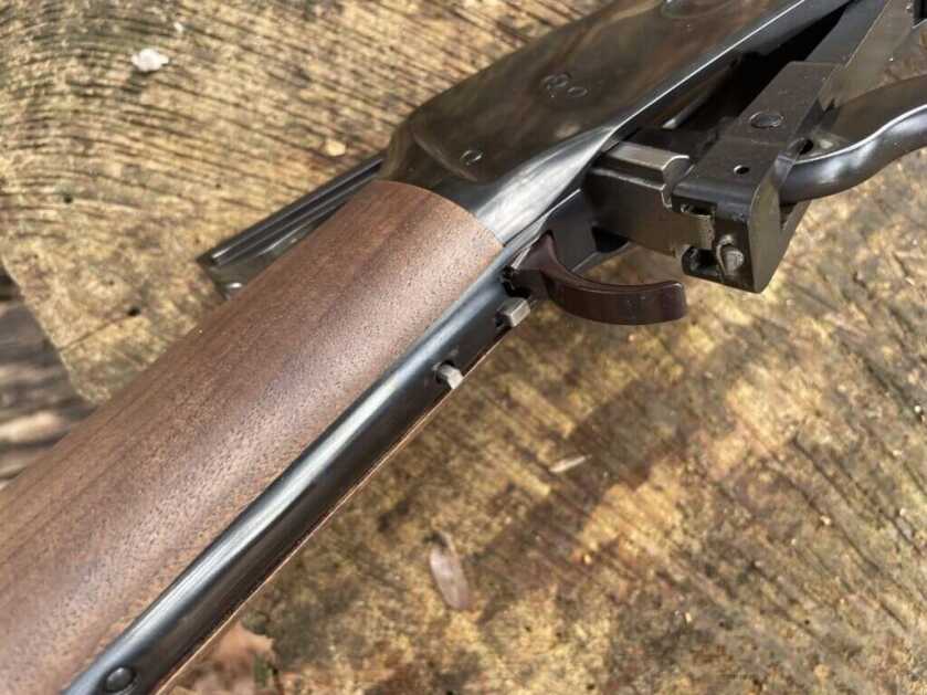 Winchester Model 94 trigger stop safety pin at bottom tang