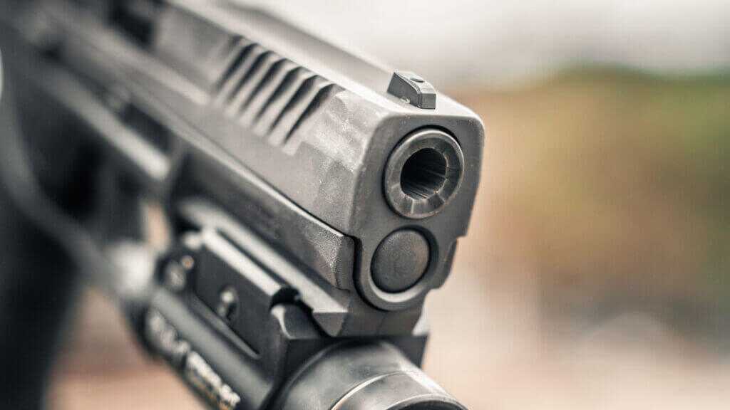 Taurus TX9 muzzle and slide profile close-up