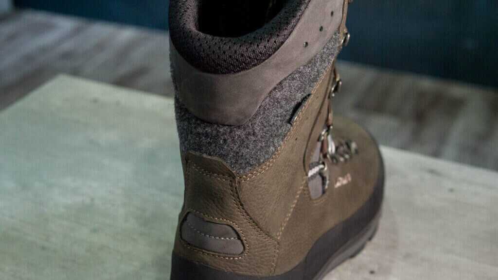 Close up of the back elevation of the boot.