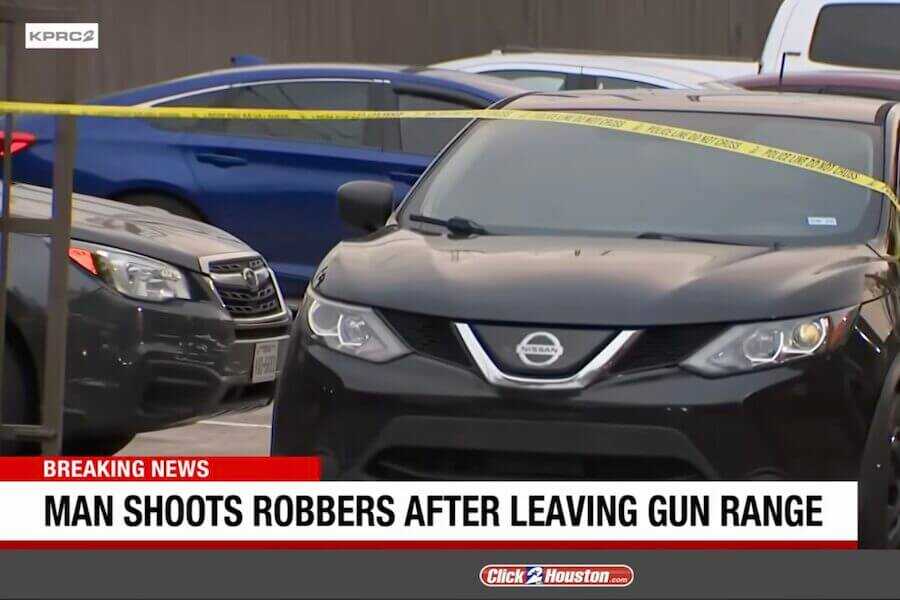 Armed Robbers in Houston targeted a man leaving the gun range.