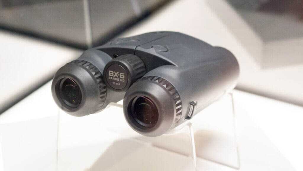 View from the occular lenses including the right side of the binos.