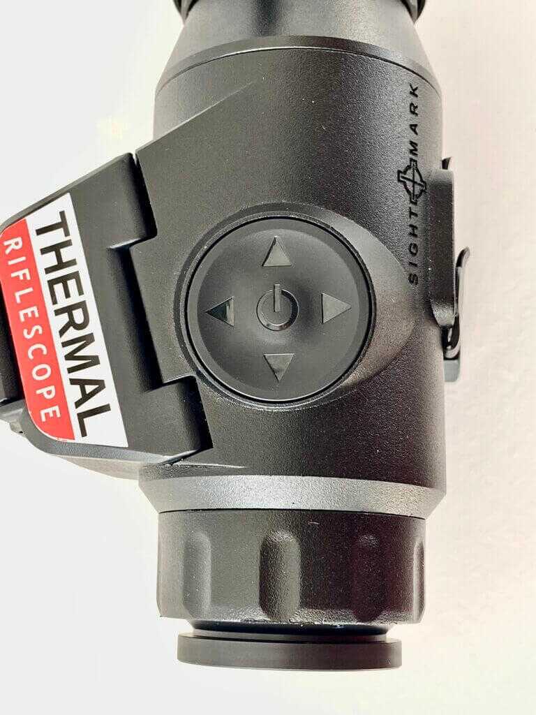 Sightmark Shade 3.5-28 thermal scope control pad and directional buttons
