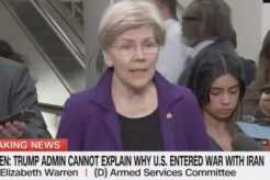 Sen. Warren appears on CNN to talk about Trump's war with Iran.