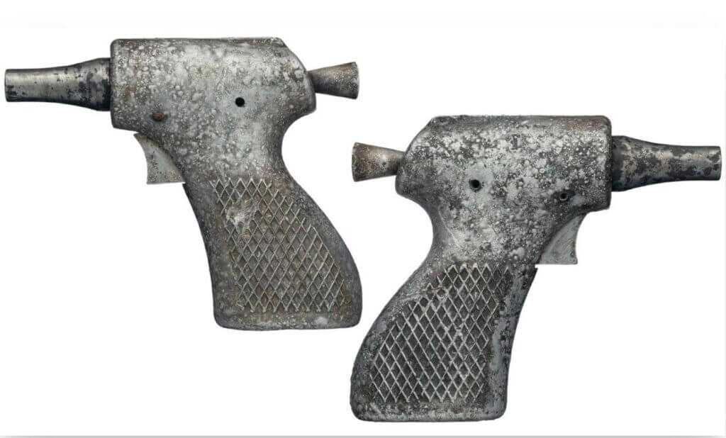 Vietnam-era Deer Gun single-shot 9mm survival and resistance pistol photographed by Rock Island Auctions