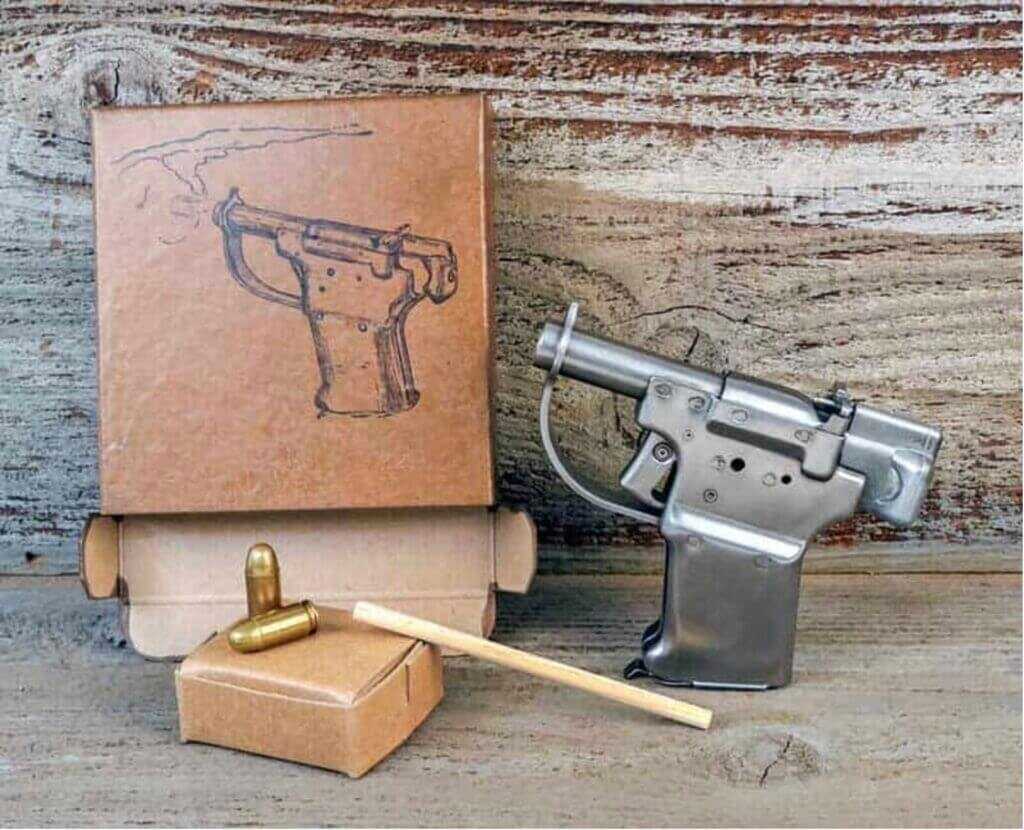 FP45 Liberator single-shot pistol designed with ultra-simple operation for resistance use