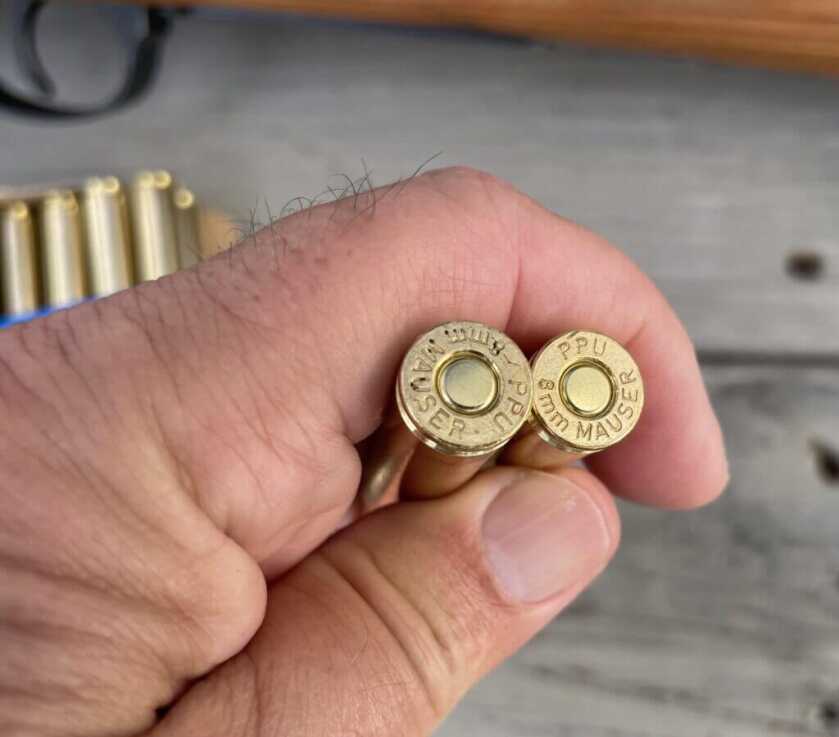 8mm Mauser rifle ammunition used for Mauser 98k range test