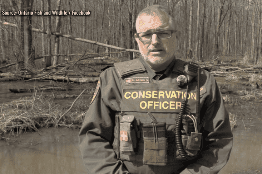 An Ontario conservation officer.