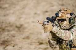 A solider using the SMASH 2000L AI-equipped unit.