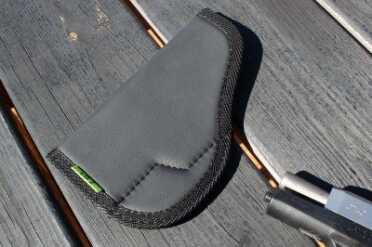 When empty, the holsters are very flat, but still stay in place.